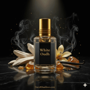 Alluring White Oudh Attar 12ml– Pure Non-Alcoholic Fragrance Oil for Worship
