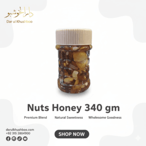 Premium Pure Halal Nuts Honey – All-Natural Energy Blend 340g